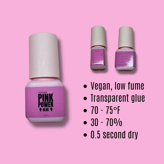 Hustler Lash | Pink Power Transparent Glue